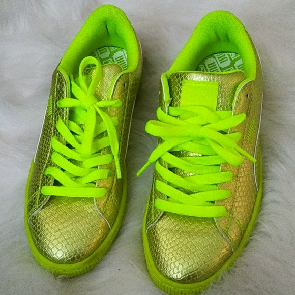 snakeskin puma sneakers
